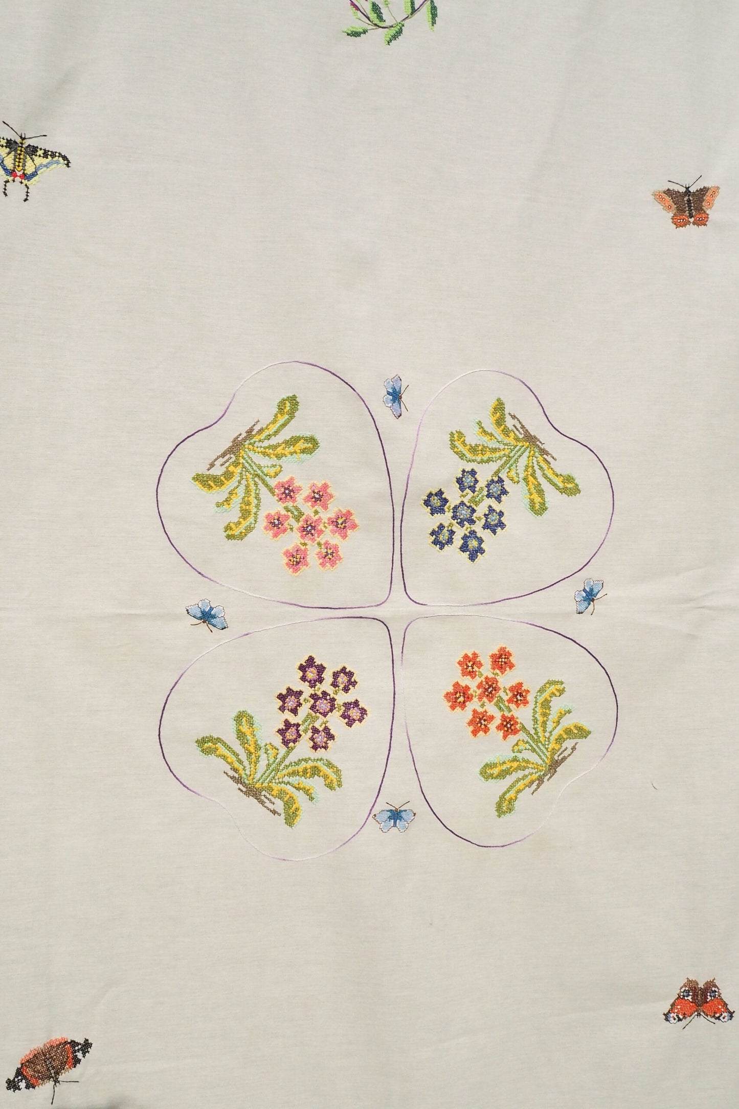Vintage Embroidered Tablecloth
