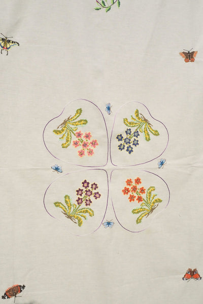 Vintage Embroidered Tablecloth