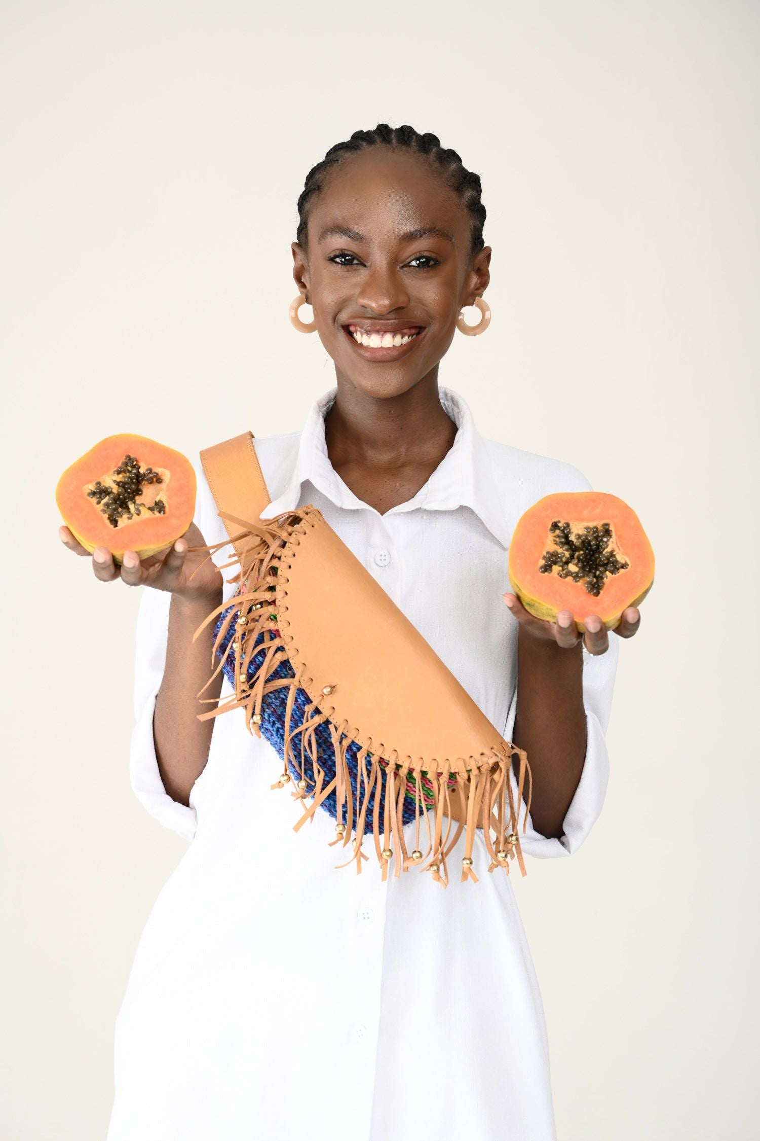 MSHIPI: Tie-Dye Fringed Bum Bag