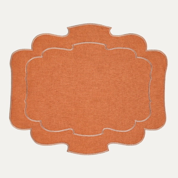 Belmonte Placemat, Terracotta on Terracotta