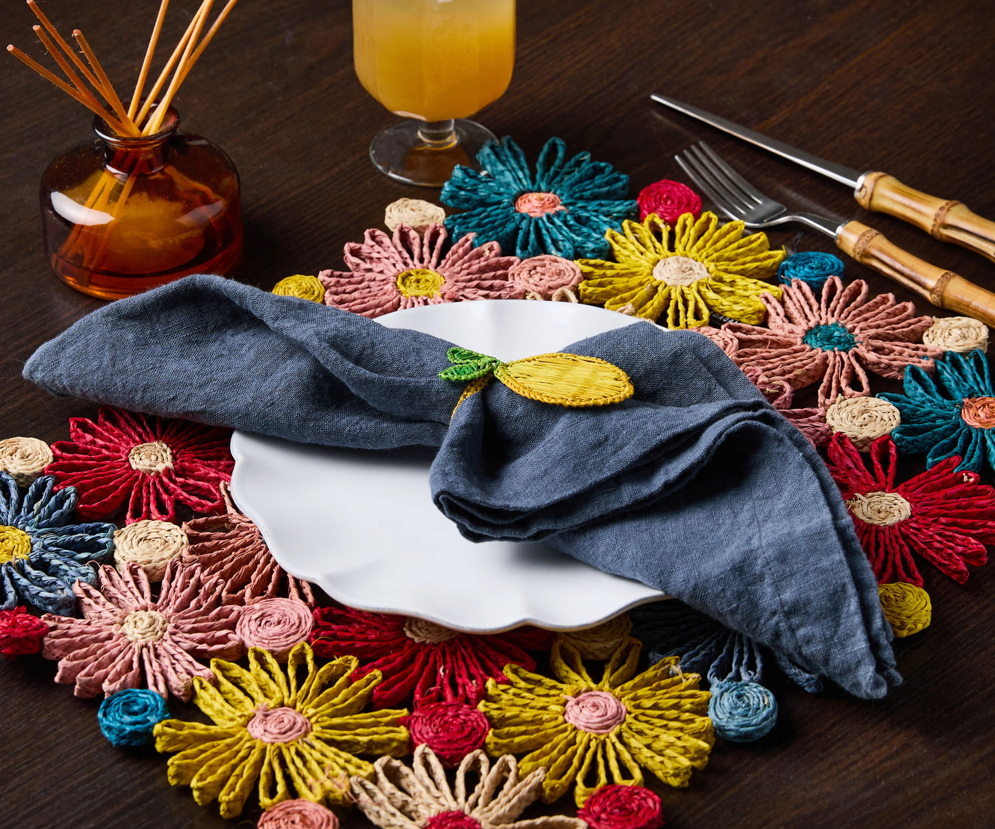Lemon Napkin Rings (Set of 4)