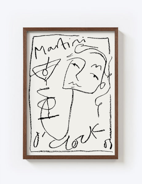 Martini O'Clock Print
