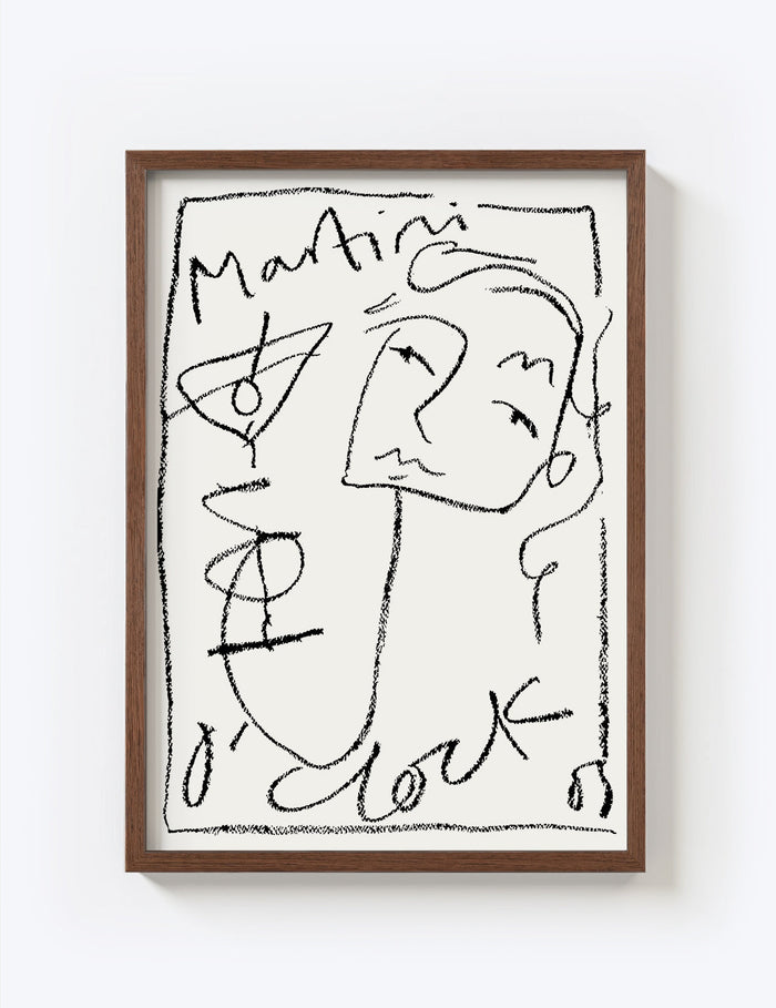 Martini O'Clock Print