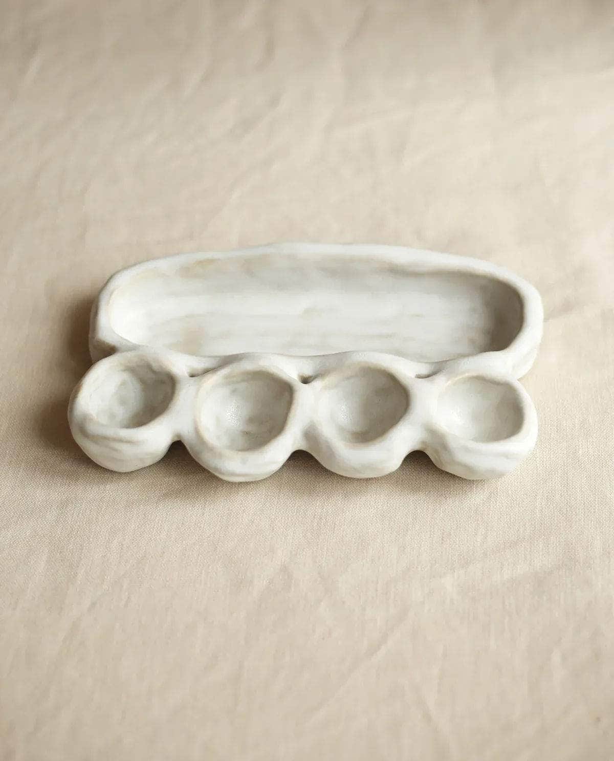 Ceramic Plate 'Organic Fusion N°5'