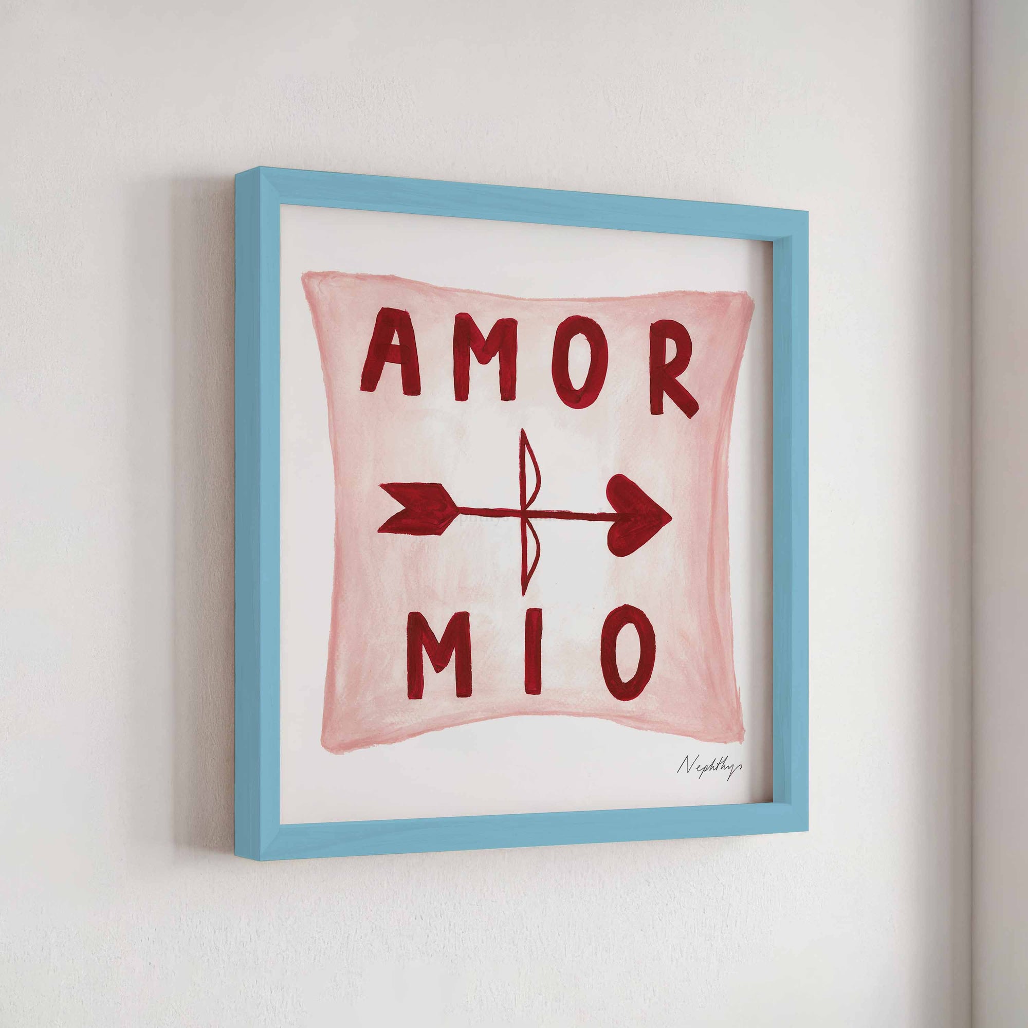 Amor Mio Pillow Print