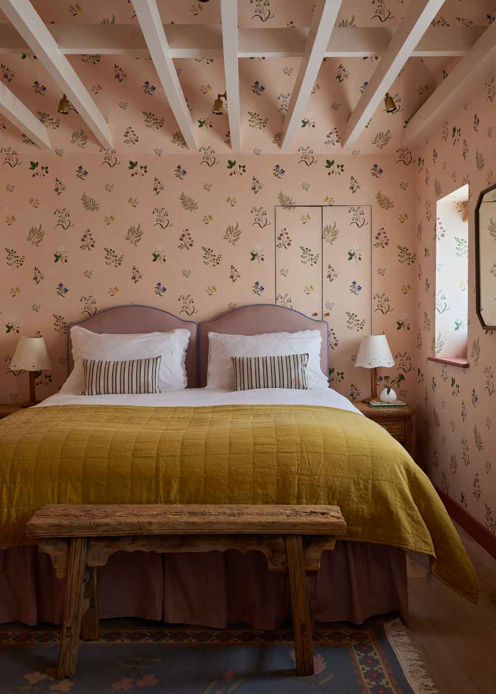 Herbarium Wildflower Wallpaper - Blush