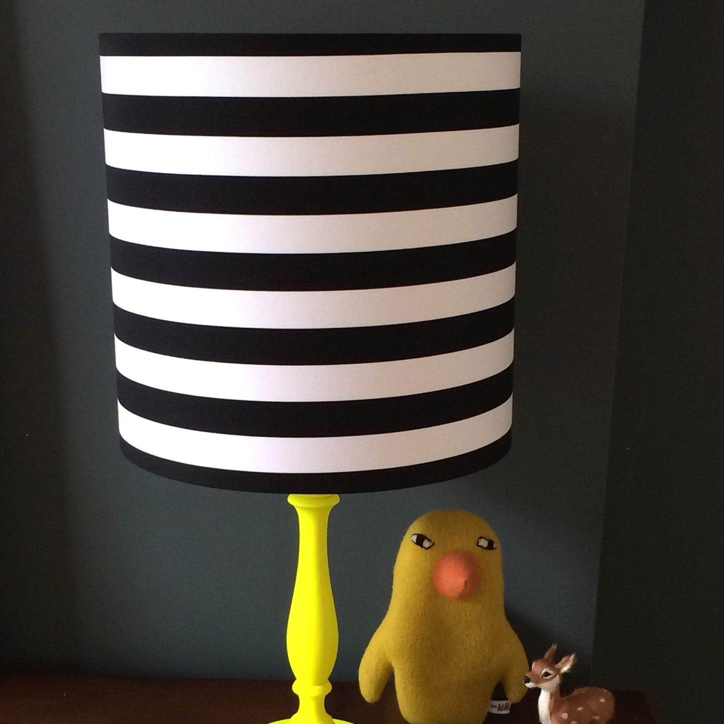 Circus Stripe Monochrome Handmade Lampshade
