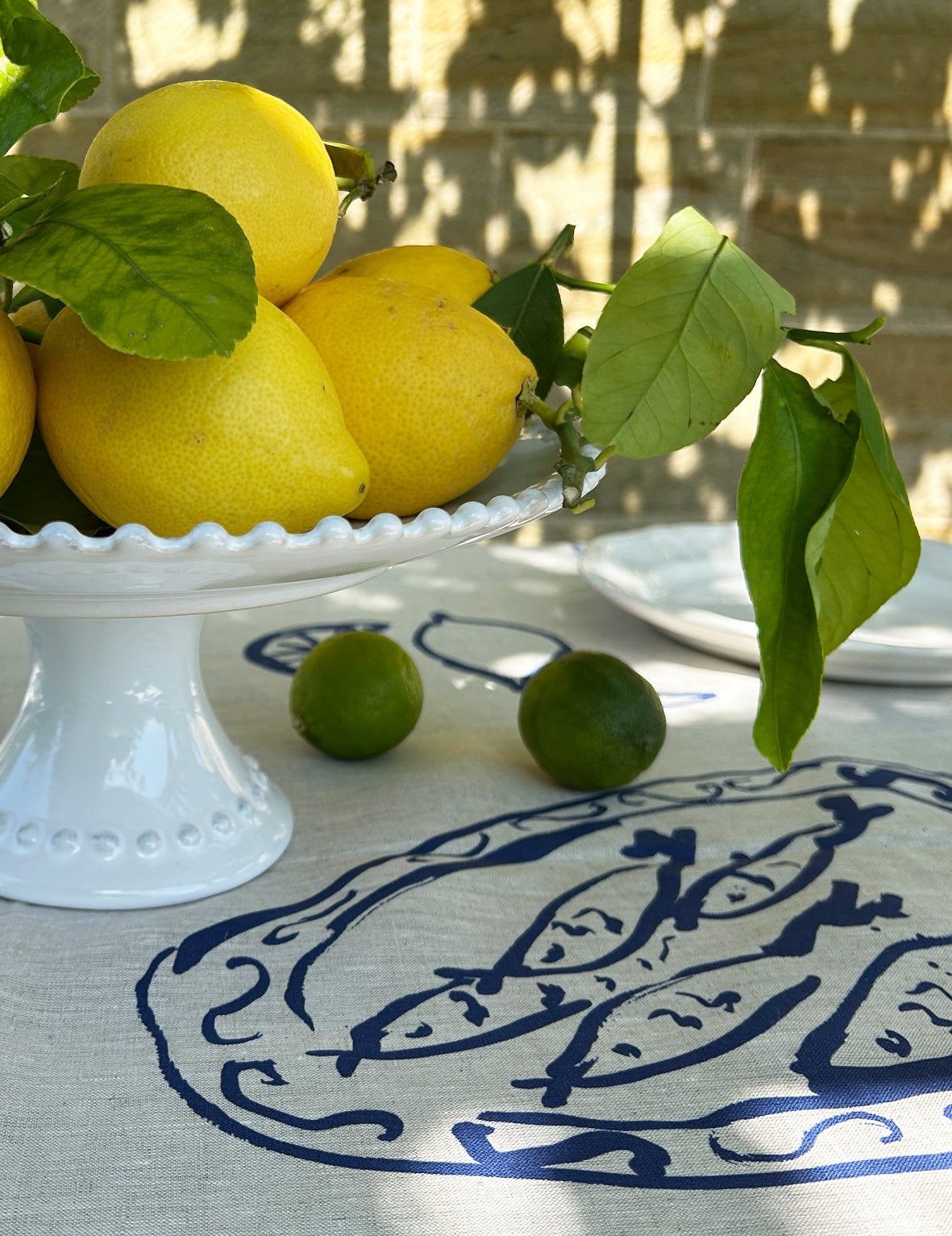 Bon Appétit Linen Tablecloth