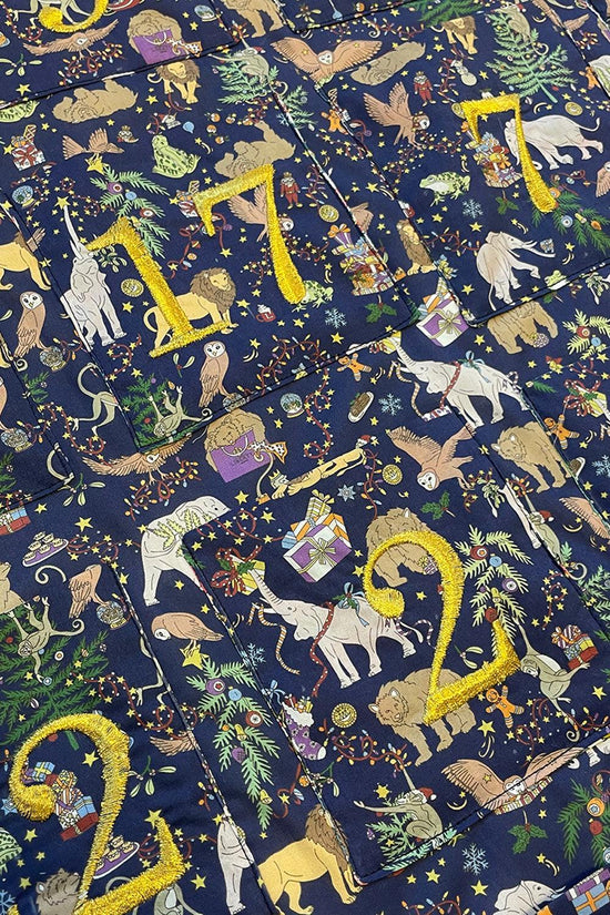 Reusable Advent Calendar made with Liberty Fabric CHRISTMAS