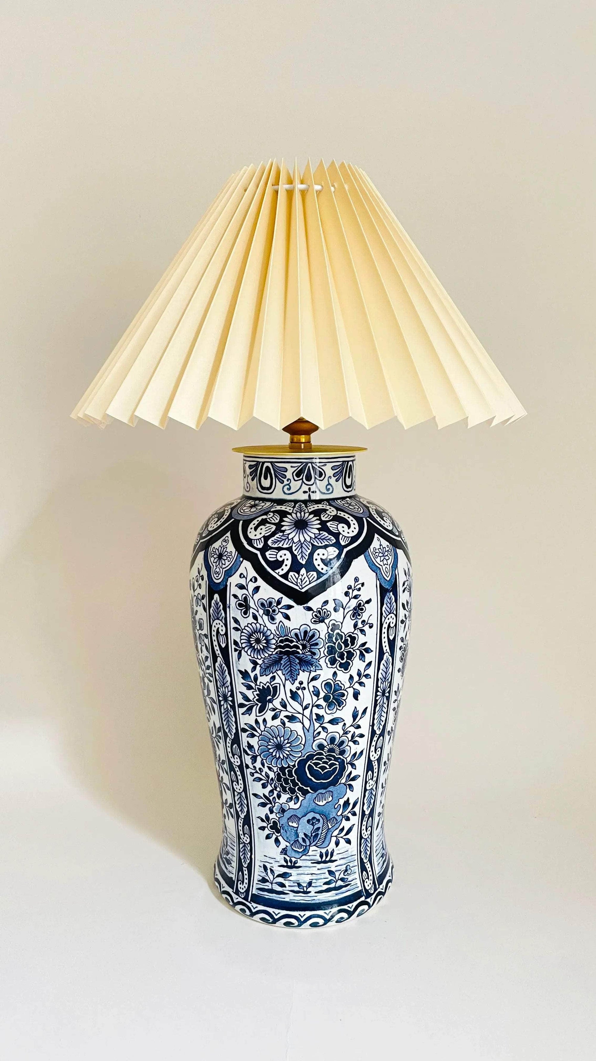 Antique Delft Lamp