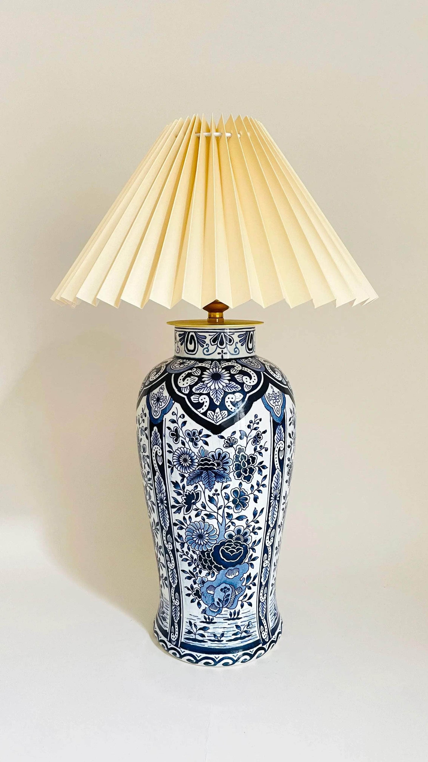 Antique Delft Lamp