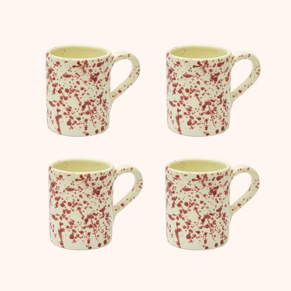 Cranberry Coffee Mug Set | 4 Pieces