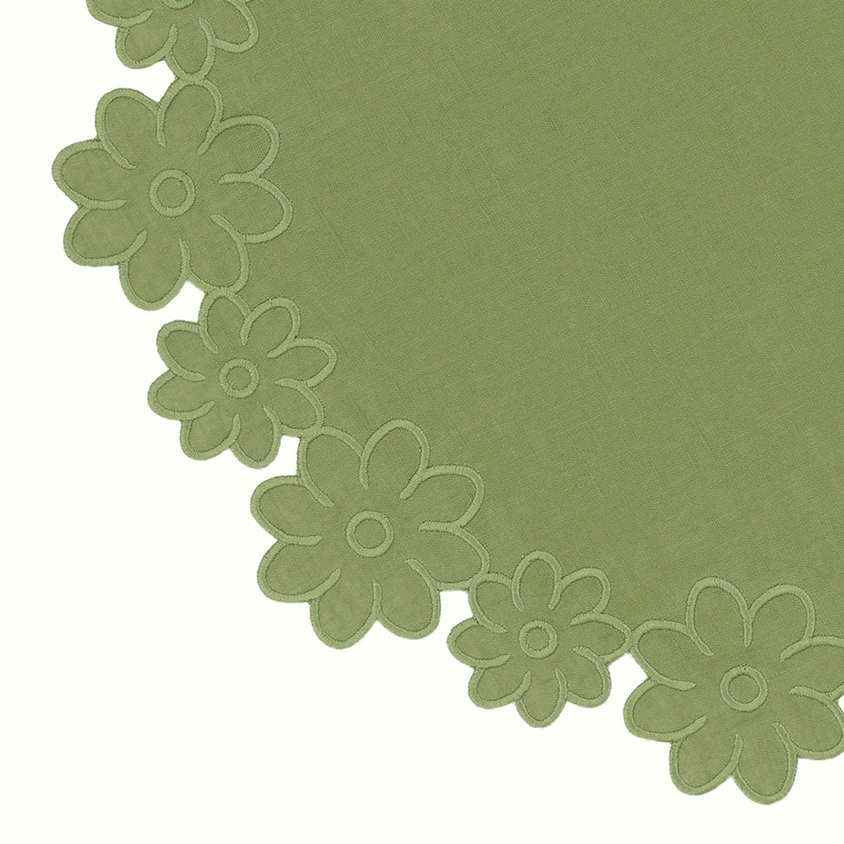 Border of Flowers Linen Placemat
