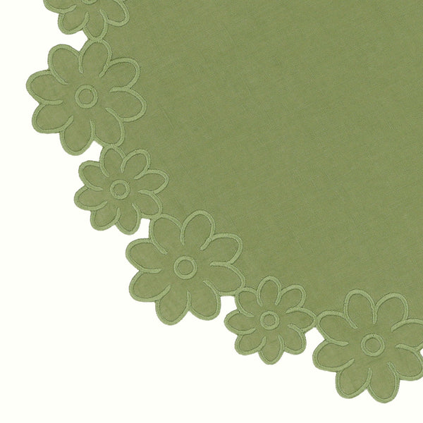 Border of Flowers Linen Placemat