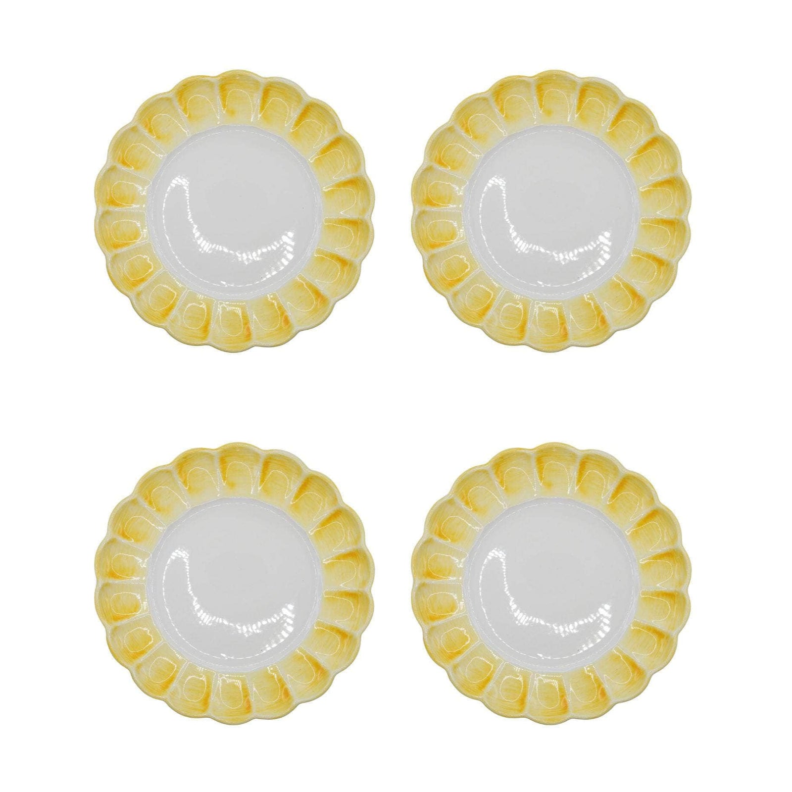 Lido Dinner Plate, Yellow, Set Of 4