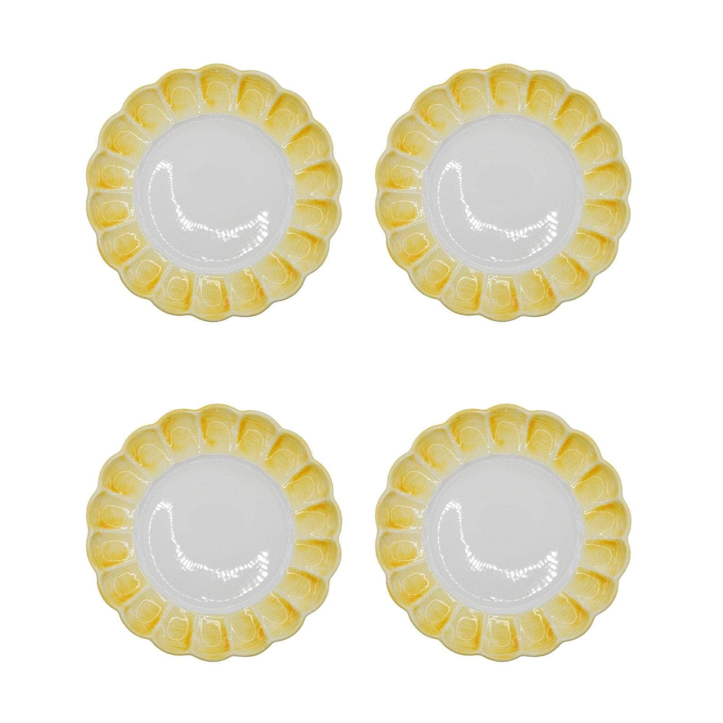 Lido Dinner Plate, Yellow, Set Of 4