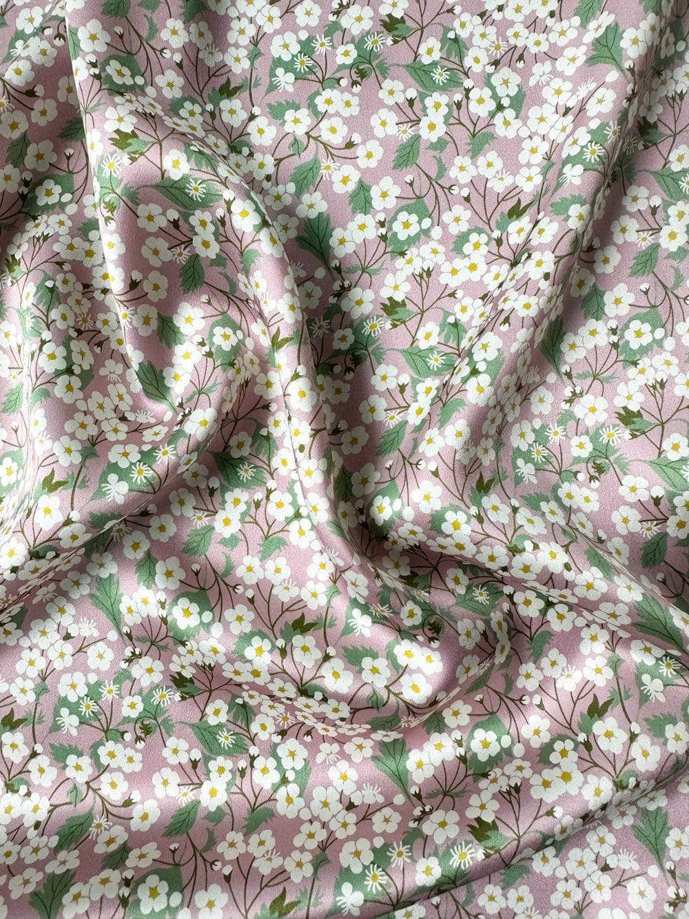 Silk Pillowcase Made With Liberty Fabric Mitsi Powder Pink