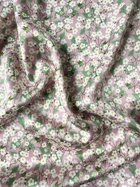 Silk Pillowcase Made With Liberty Fabric Mitsi Powder Pink