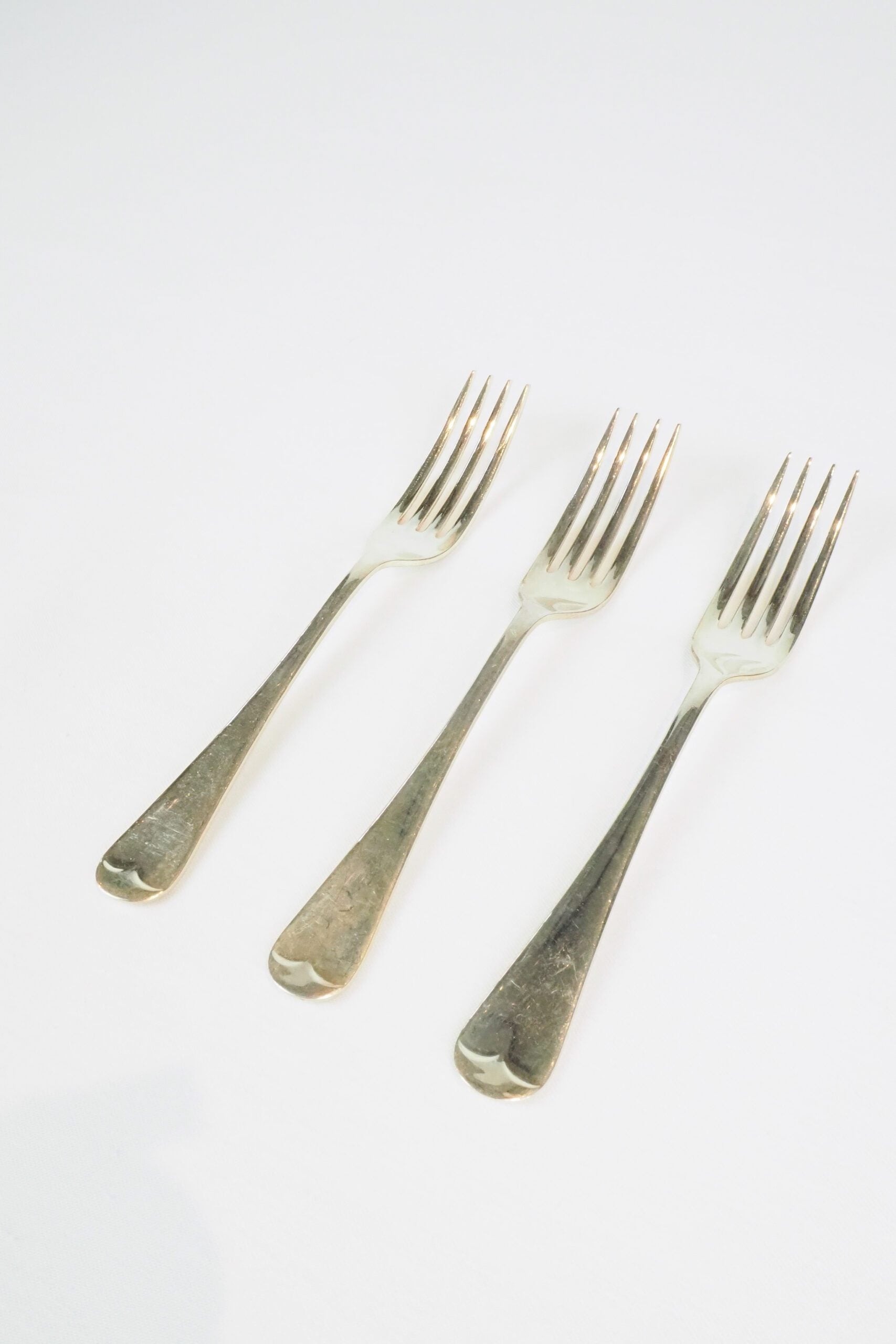 3 Antique Silver Plate Forks