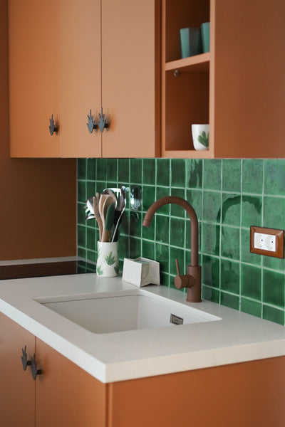 Bronze Plant Door Knob-