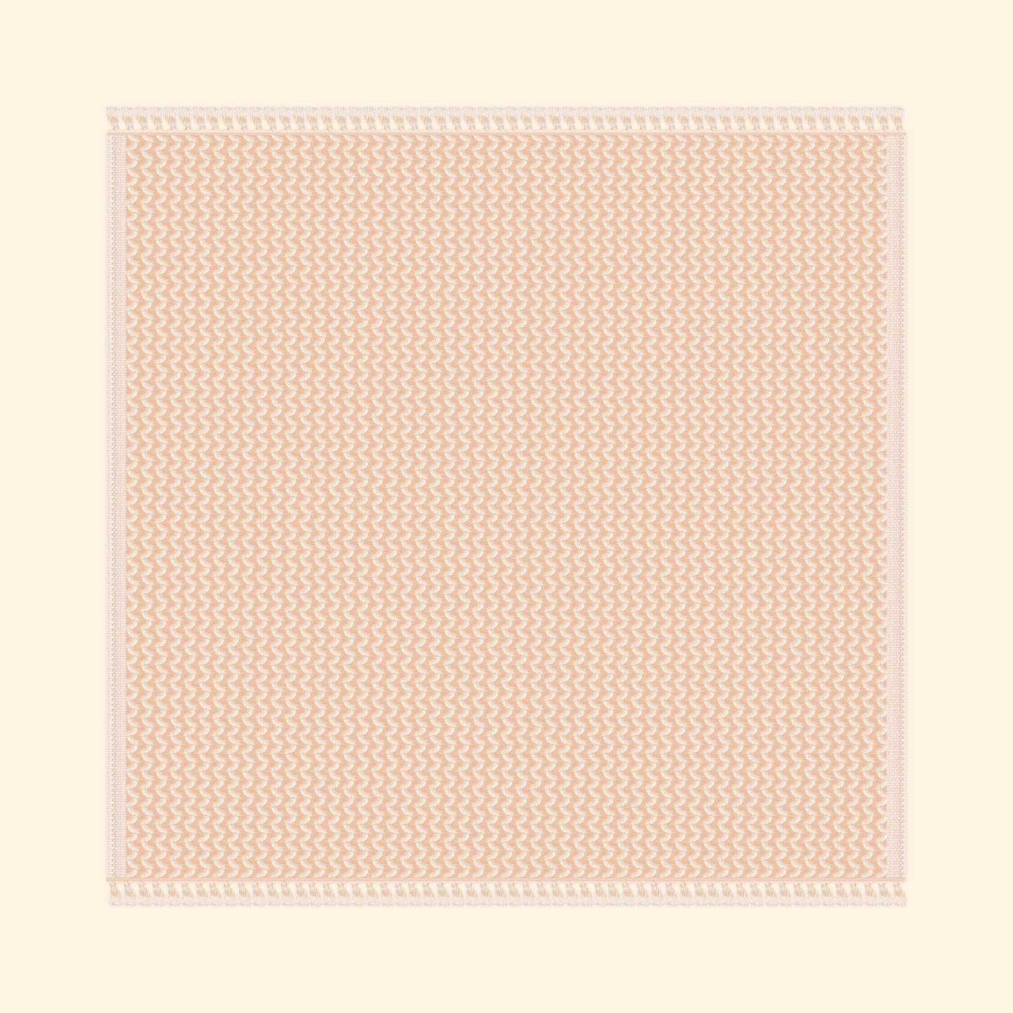 Silent Ripple Pure Cotton Blanket In Tan