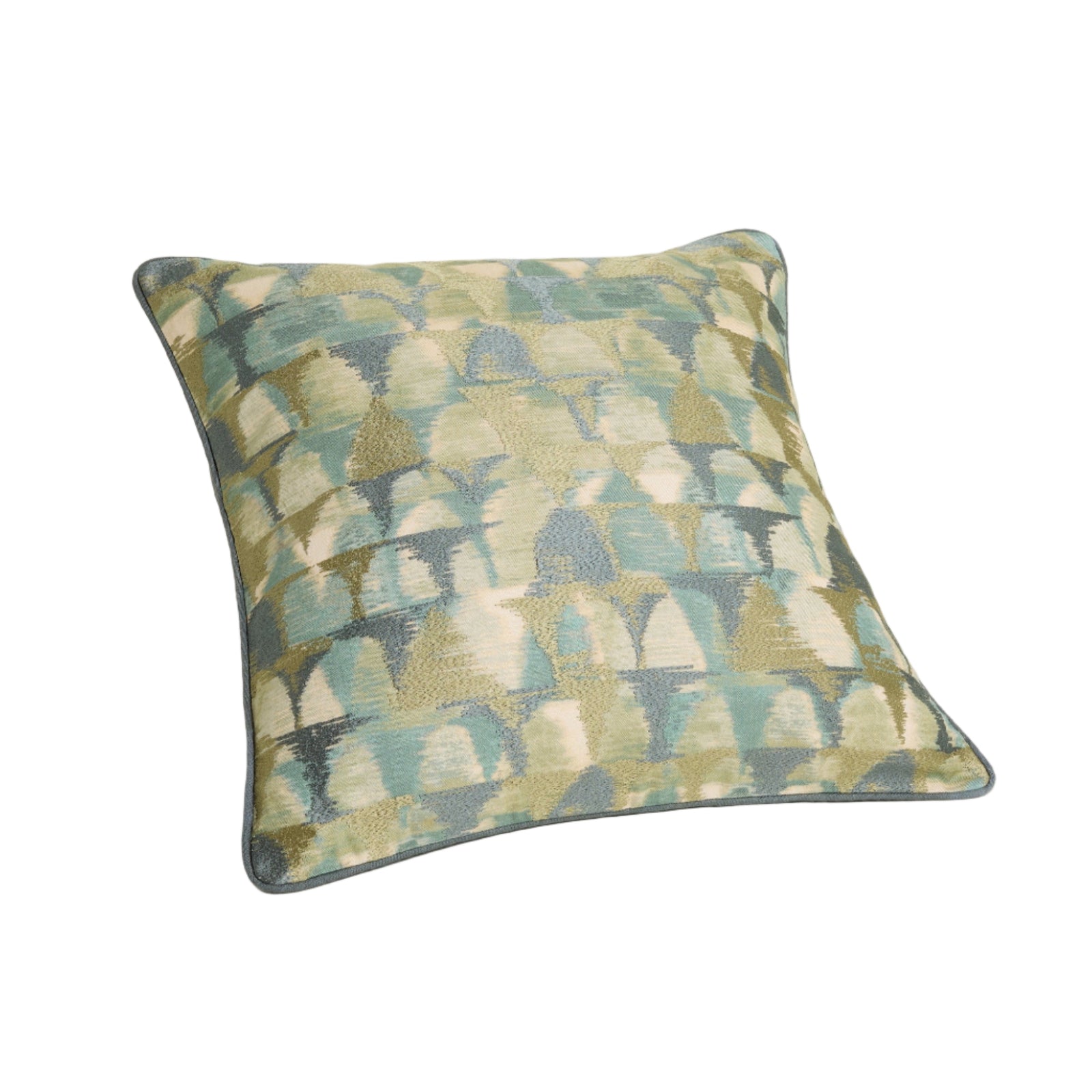 Qila Cushion Cover - Green + Teal