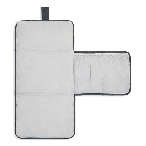 Recycled Nylon Travel Baby Changing Mat - Soft Black