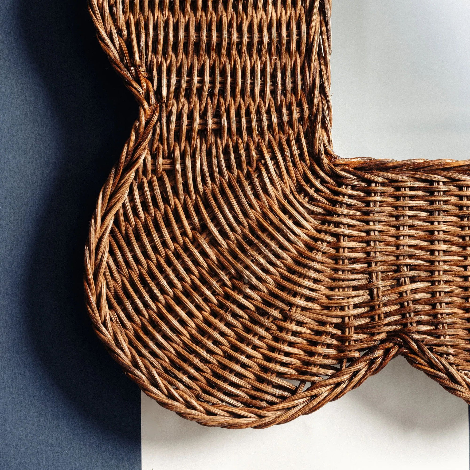 Mimi Scalloped Mirror Medium (Teak)