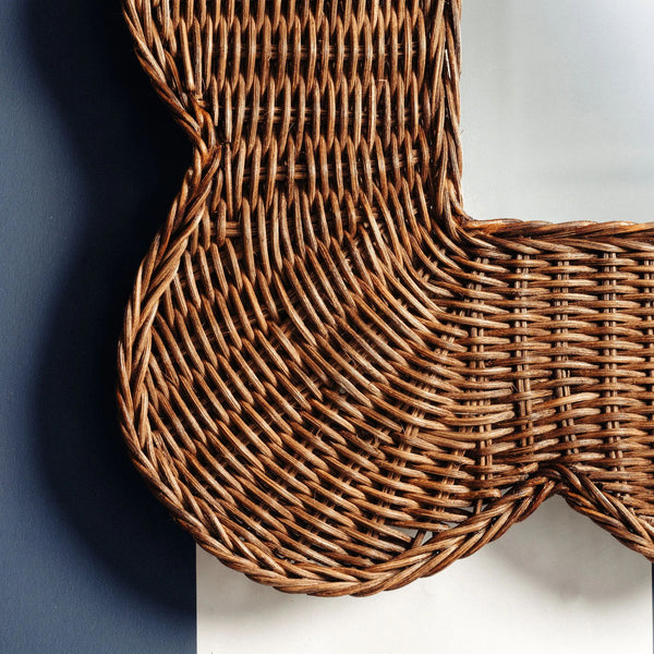 Mimi Scalloped Mirror Medium (Teak)