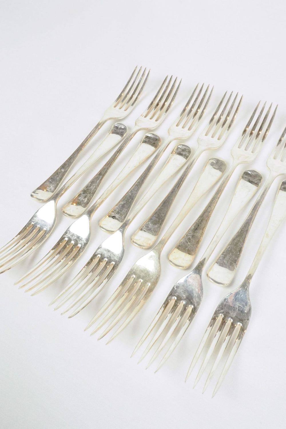 12 Victorian Silver Plate Forks