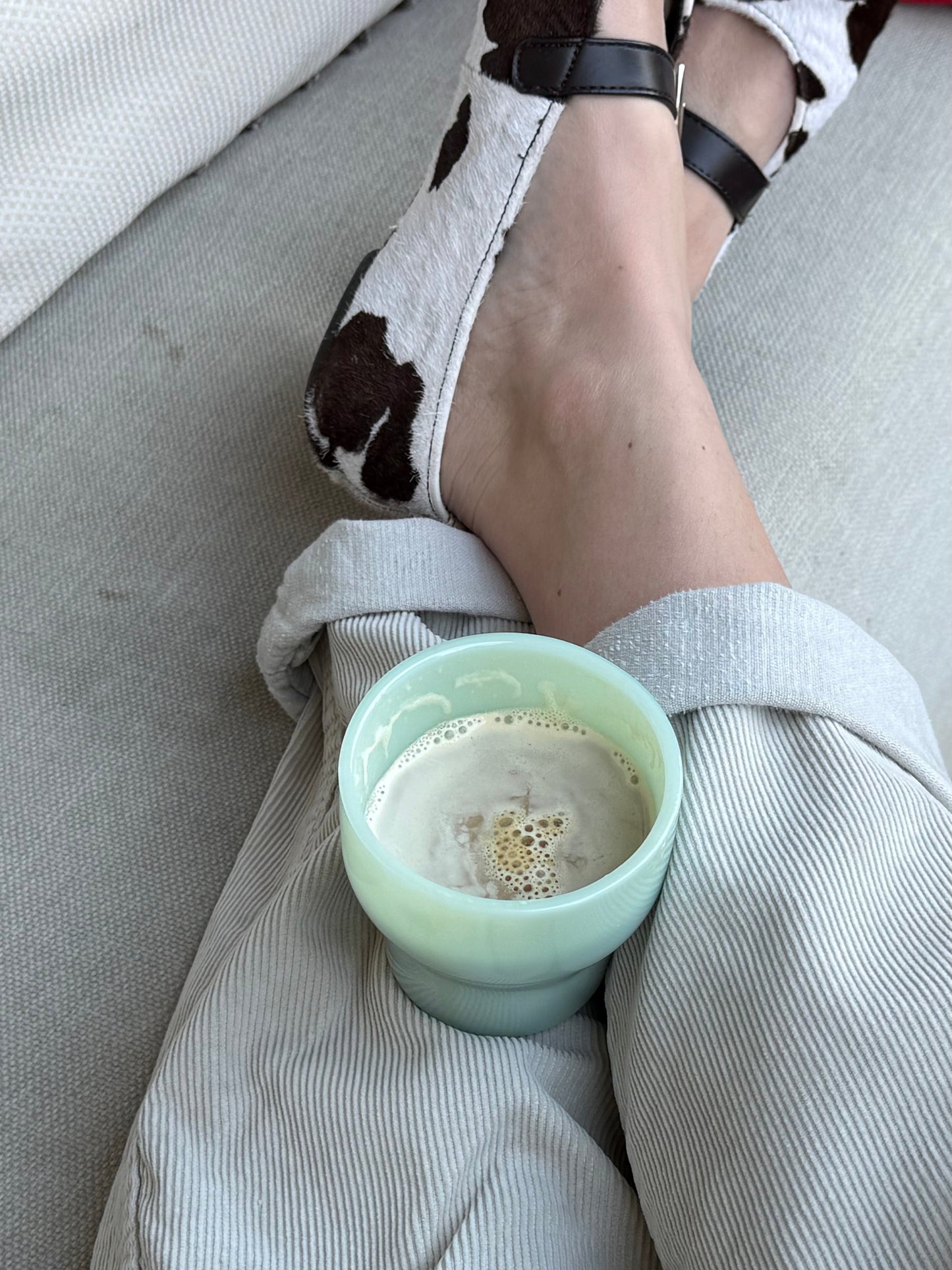 Brisita Glass Cup - Light Green