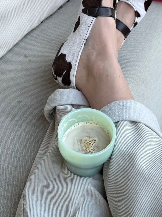 Brisita Glass Cup - Light Green