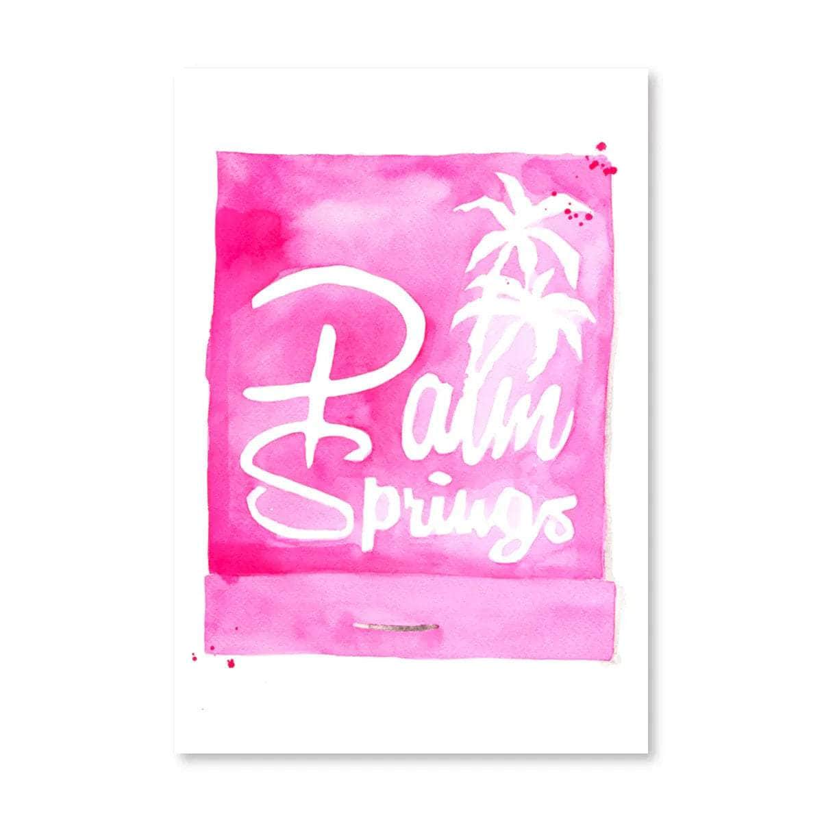 Palm Springs Matchbook Print