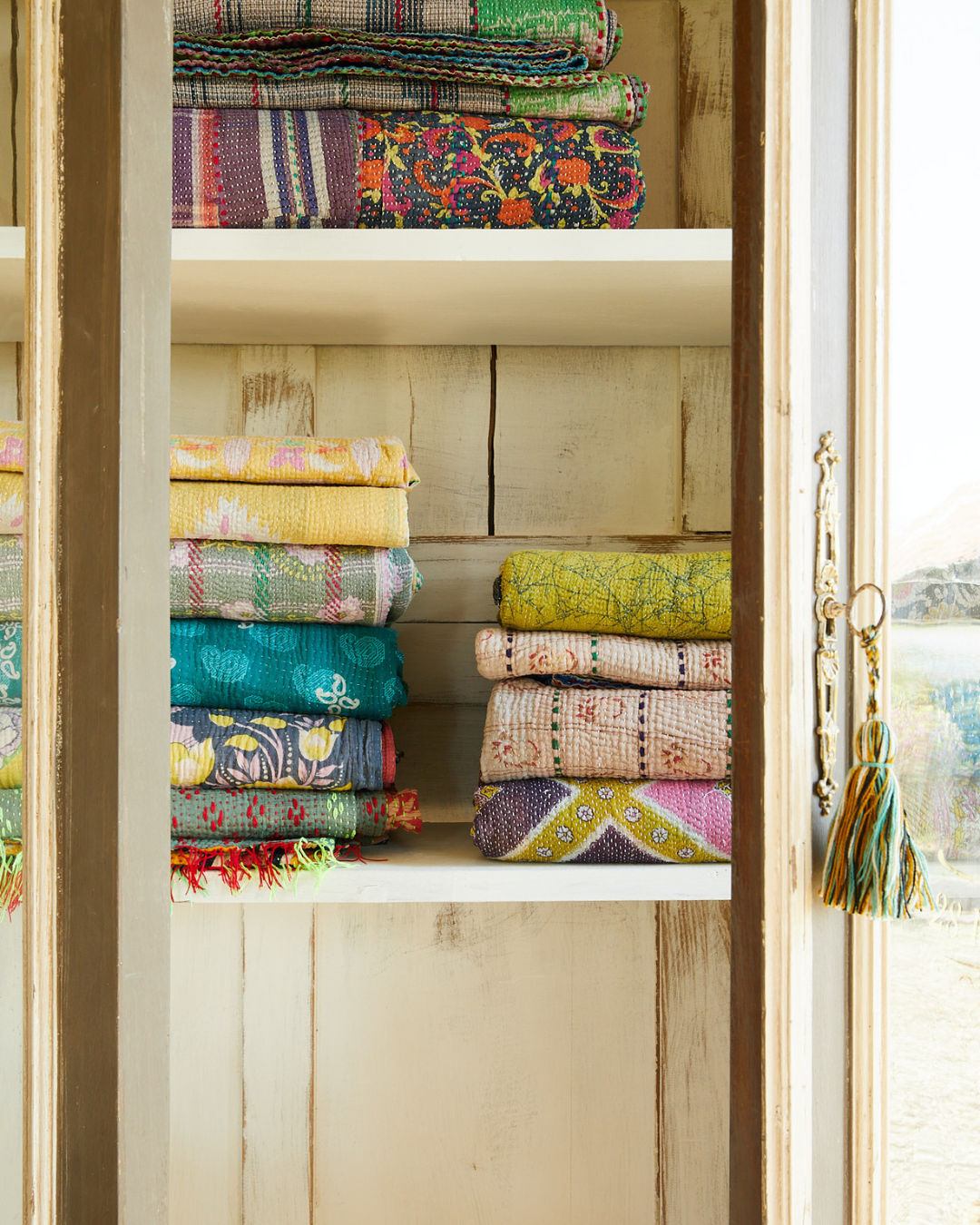 Lightweight Kantha Quilt No. 640
