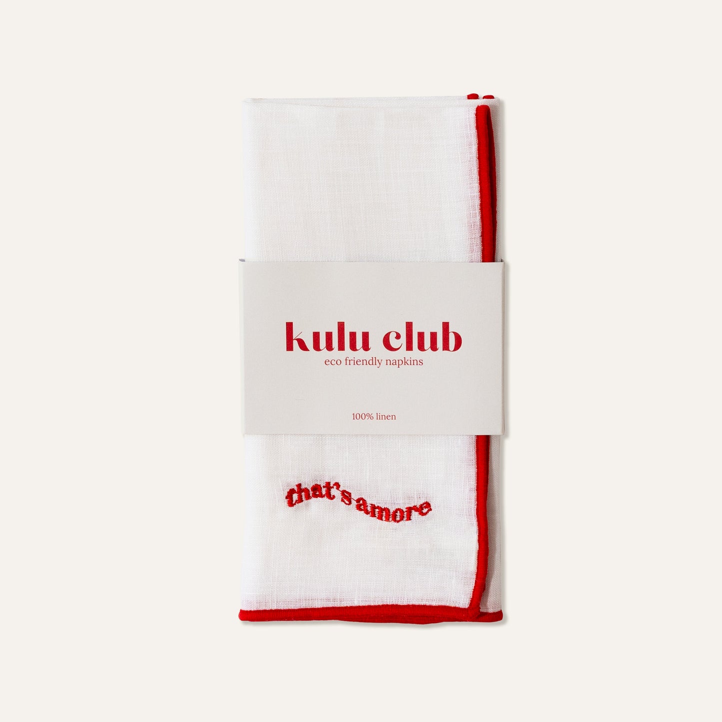 That's Amore Linen Napkins - Set of 2