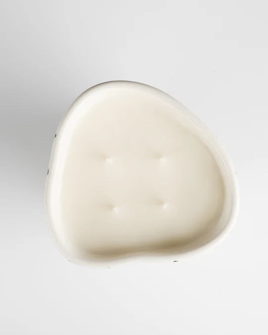 Black and White Striped Candle