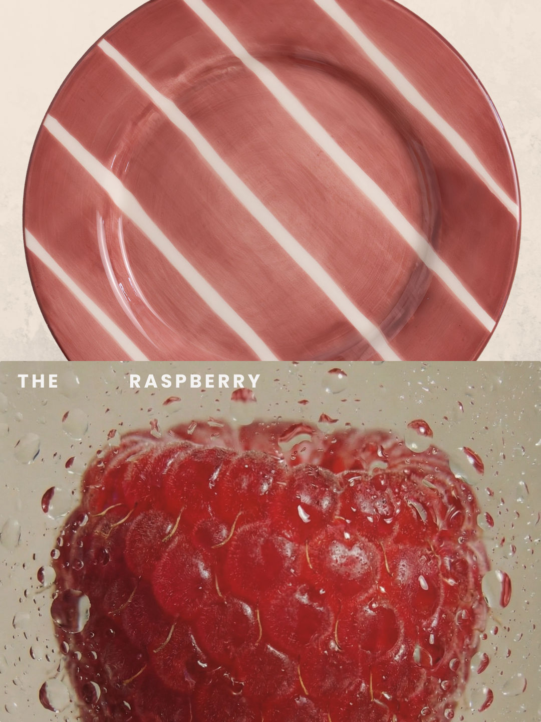 Raspberry Salad Plate - Set of 4