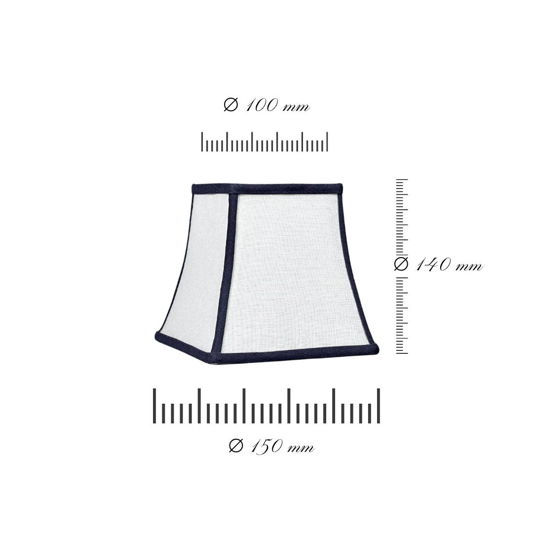 Lampshade Mayfair White & Blue