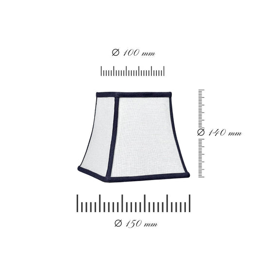 Lampshade Mayfair White & Blue