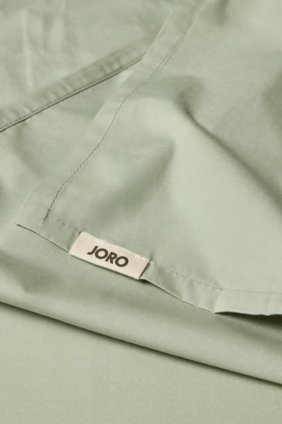 Percale Organic Cotton Flat Sheet - Solstice Green