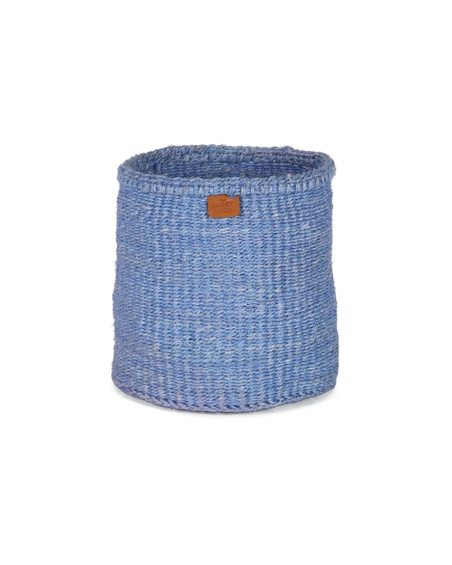 TOTO: Powder Blue Round Sisal Basket