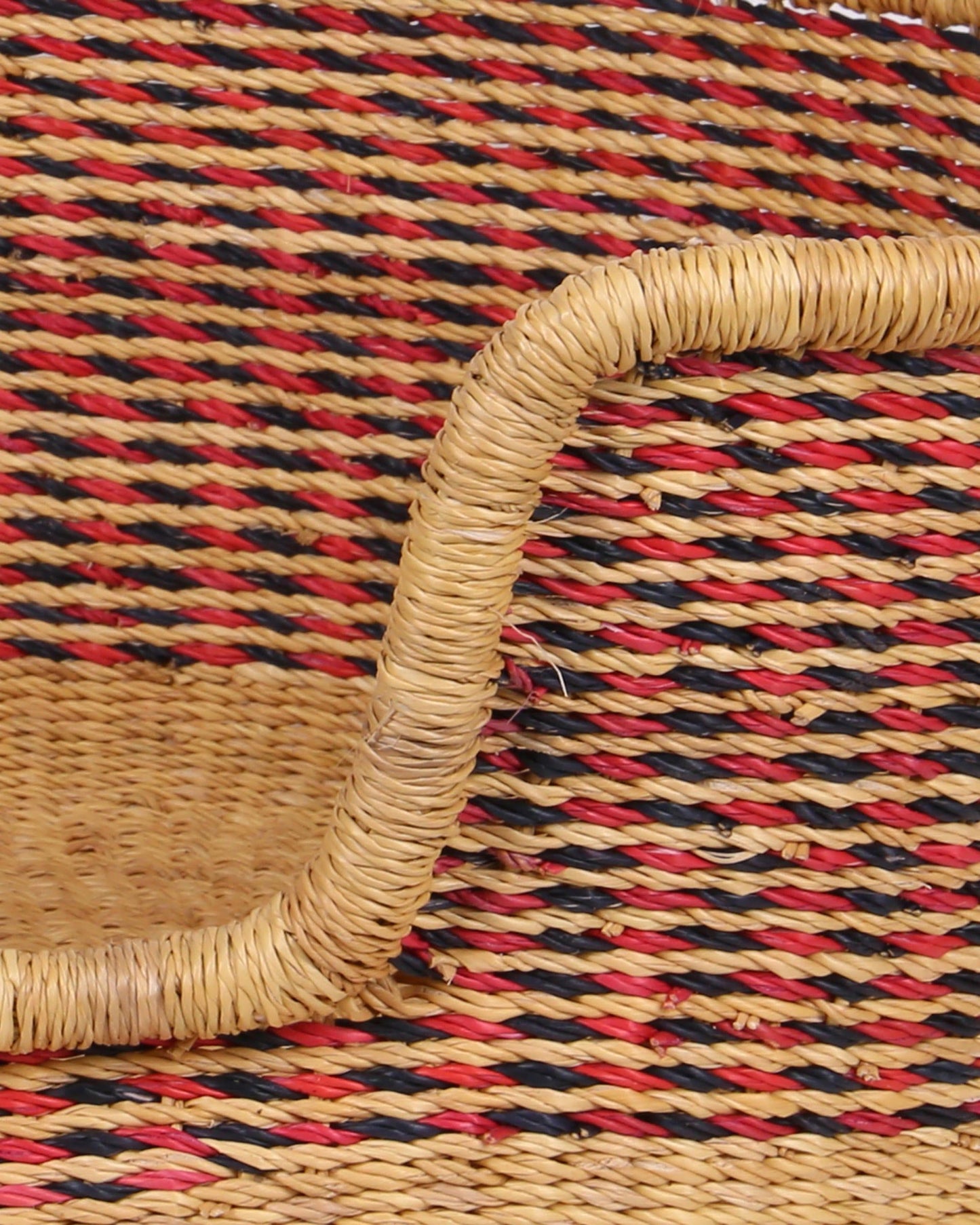 JAKI: Red and Black Dog Basket - Medium