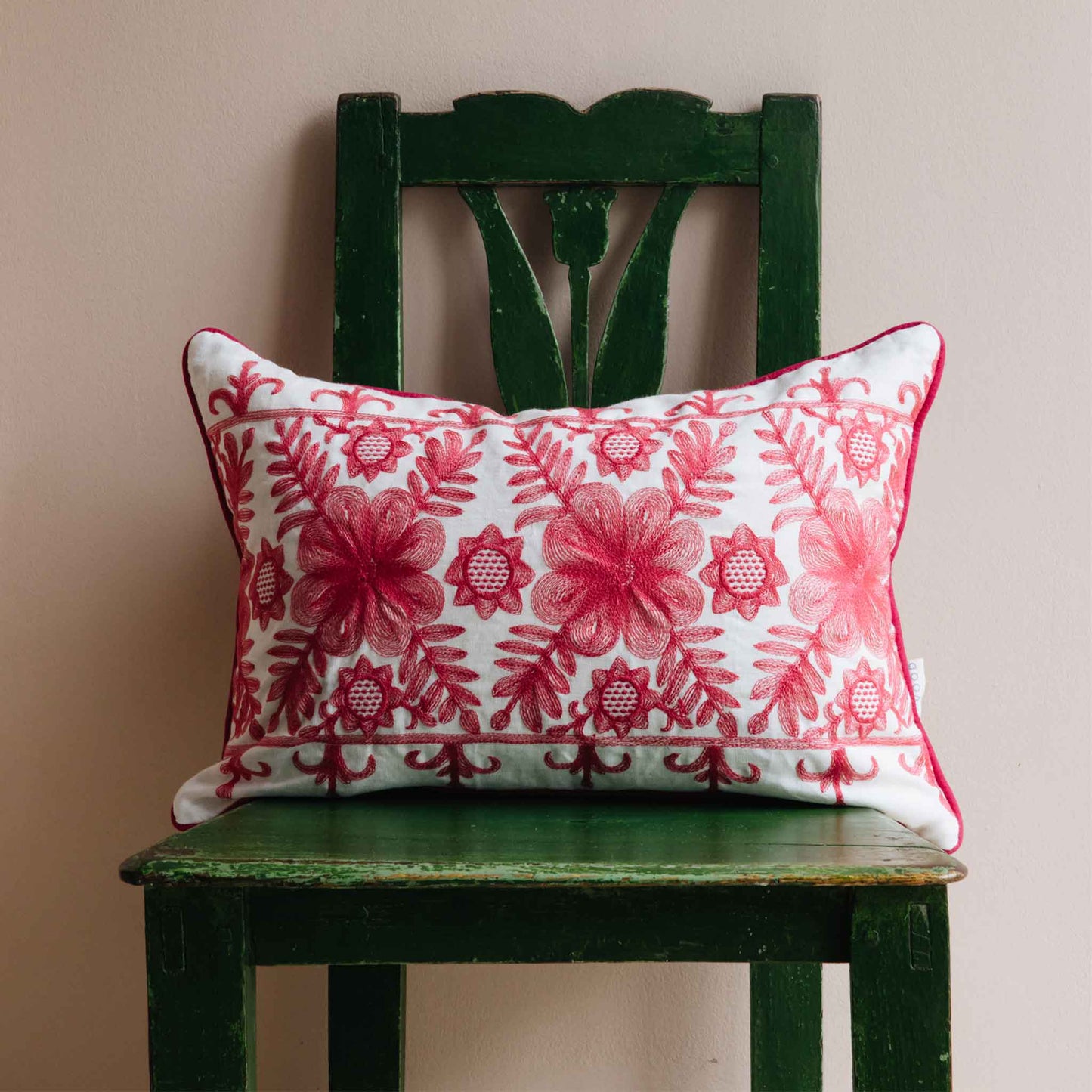 Angelica Coral Oblong Cushion