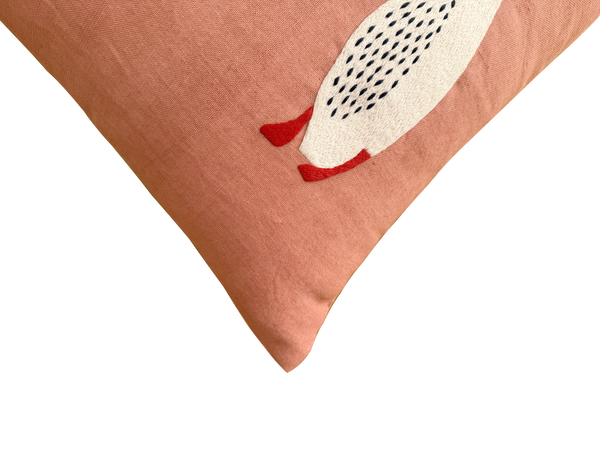 Embroidered Pillow - 20x20 in