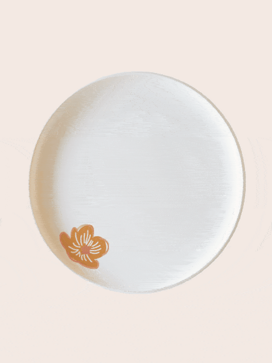 Terracotta Flower Ceramic Sticker Set