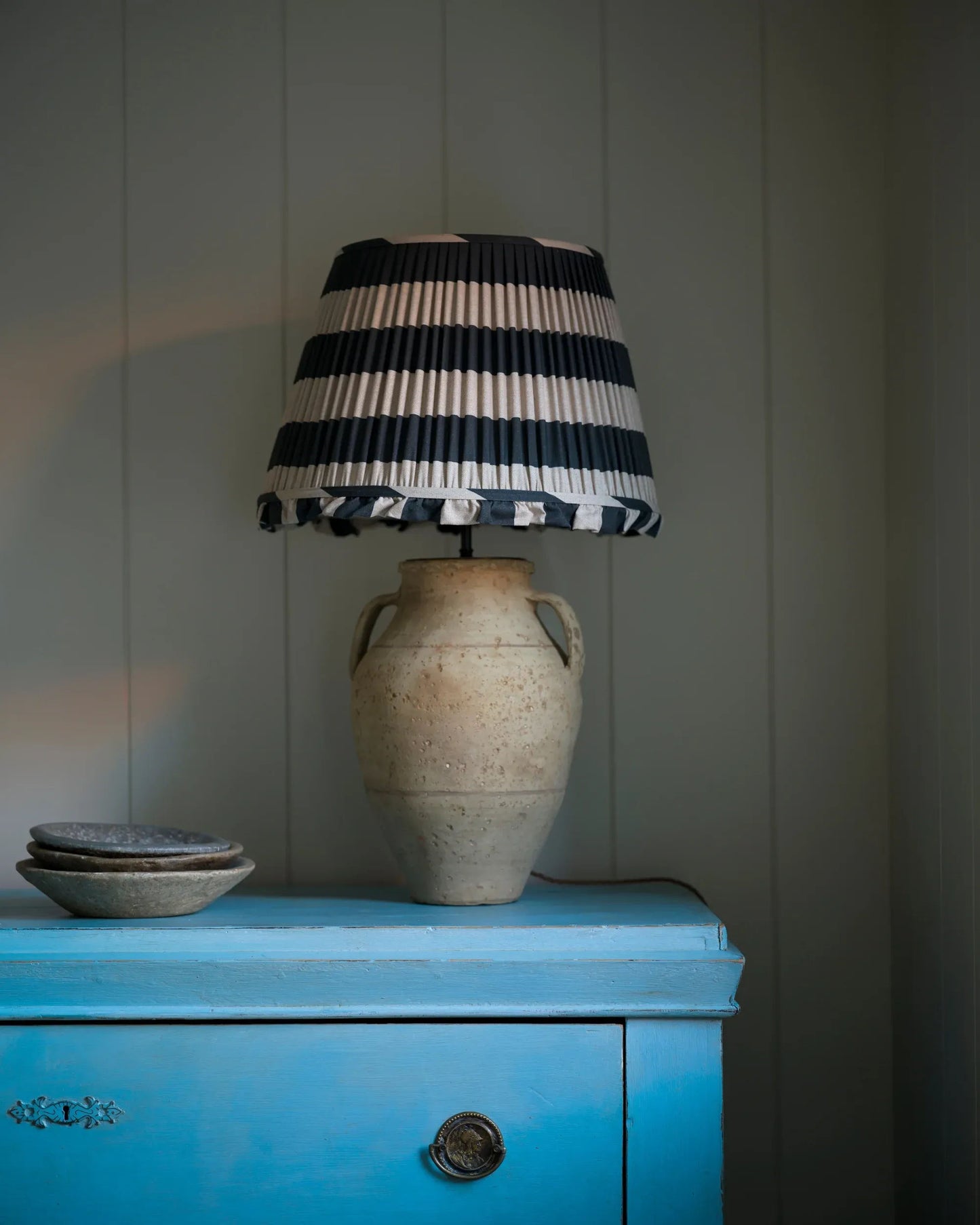 Blue Black Lampshade