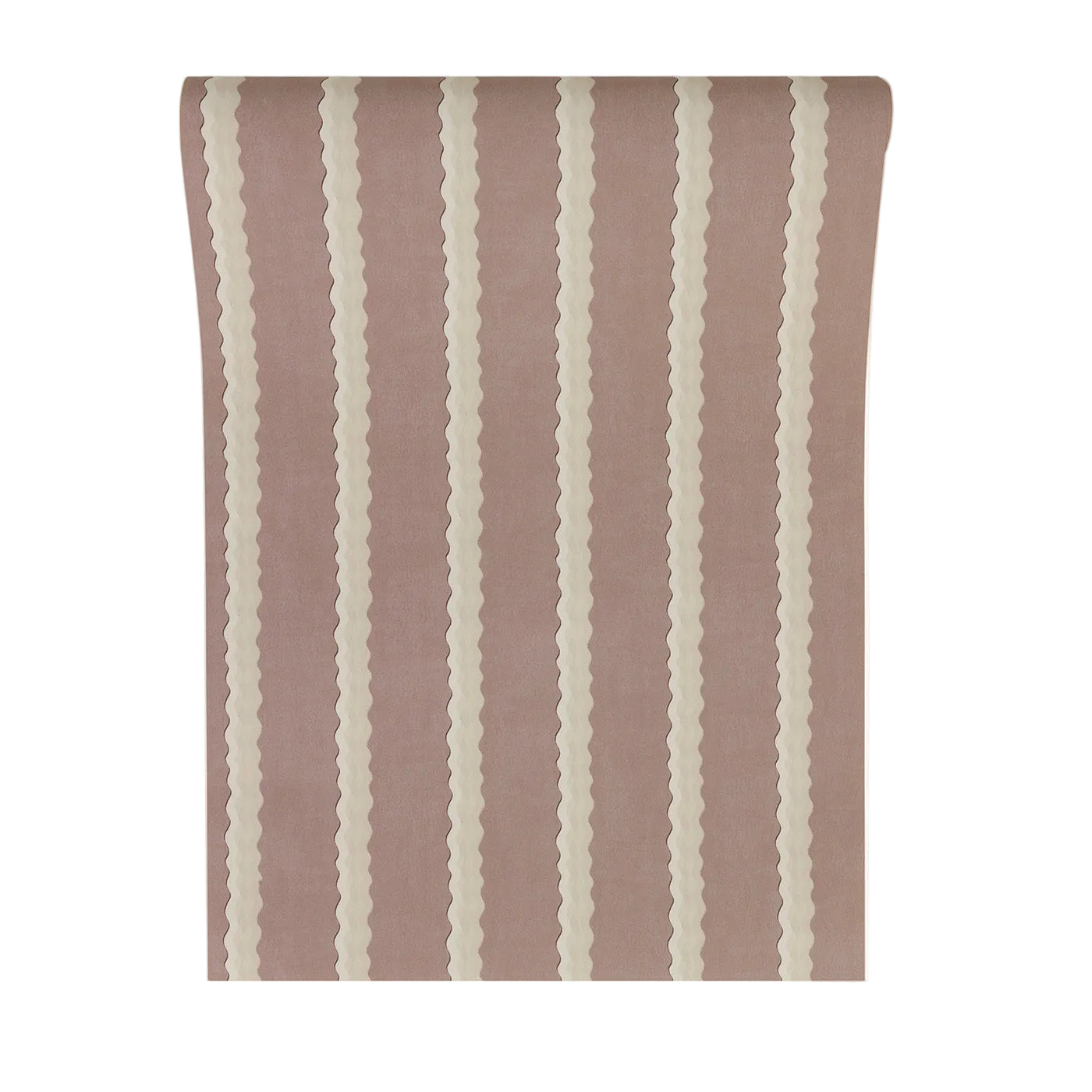 Double Scroll Stripe - Lilac (Wallpaper)