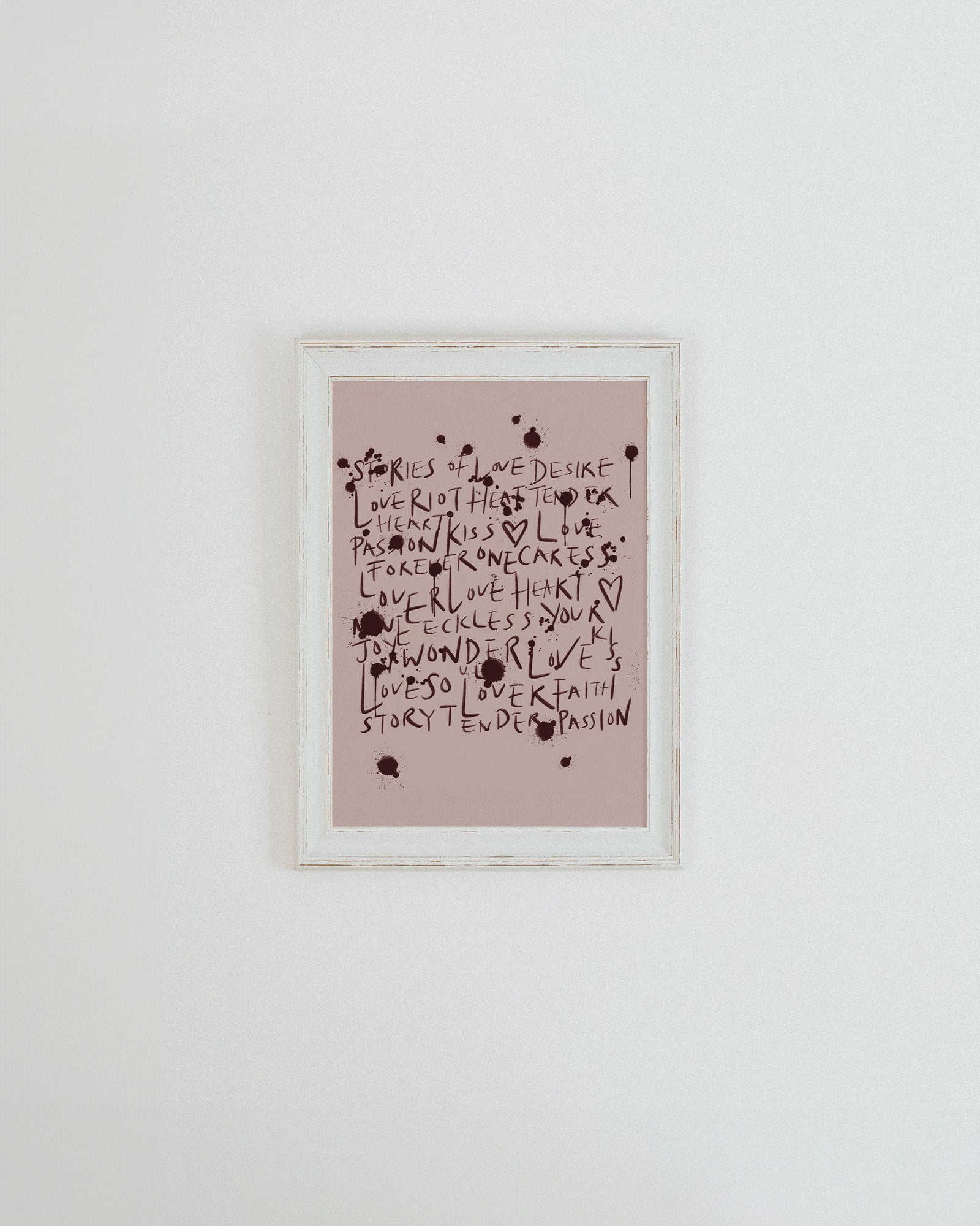 Reckless Love Blush Print