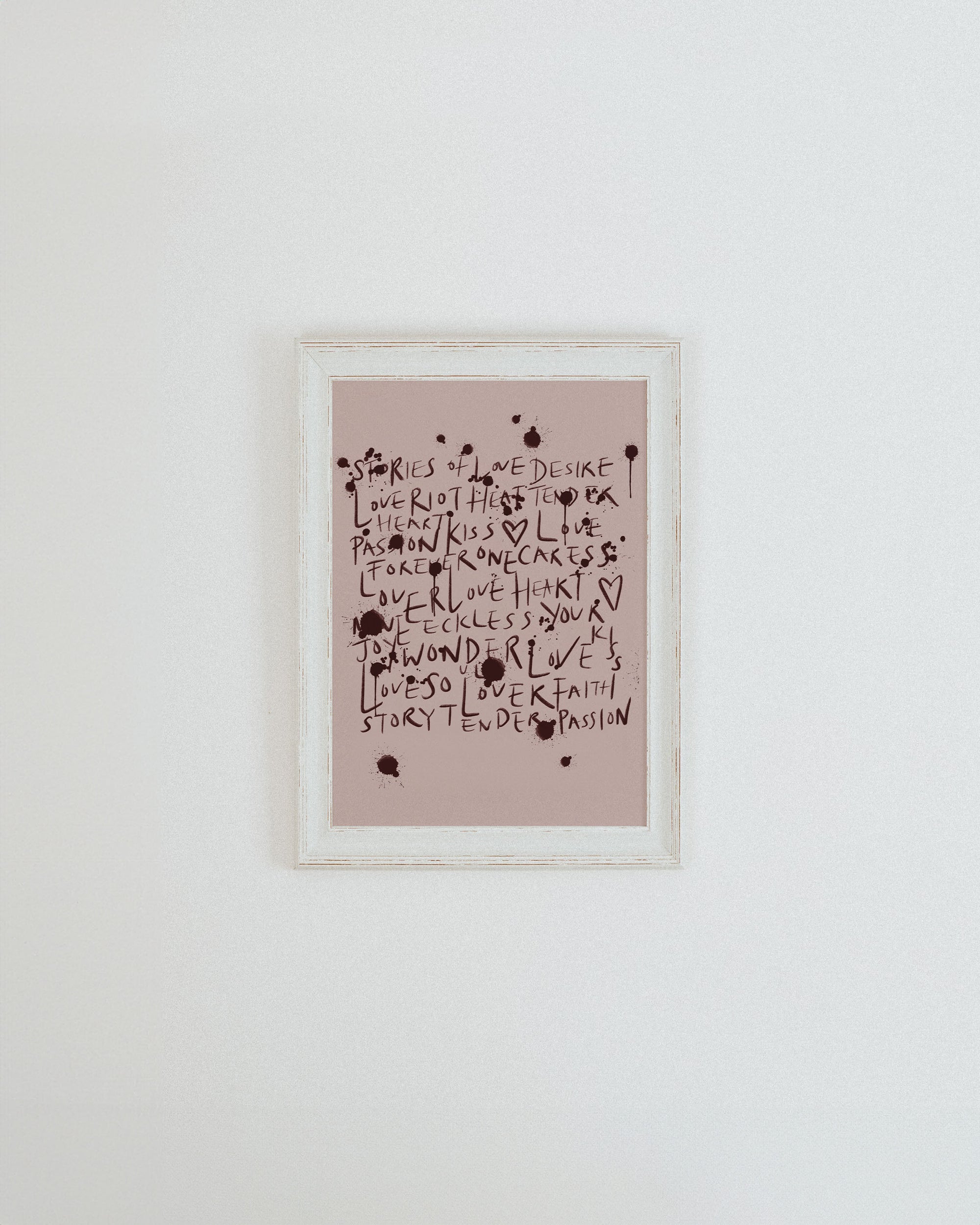 Reckless Love Blush Print