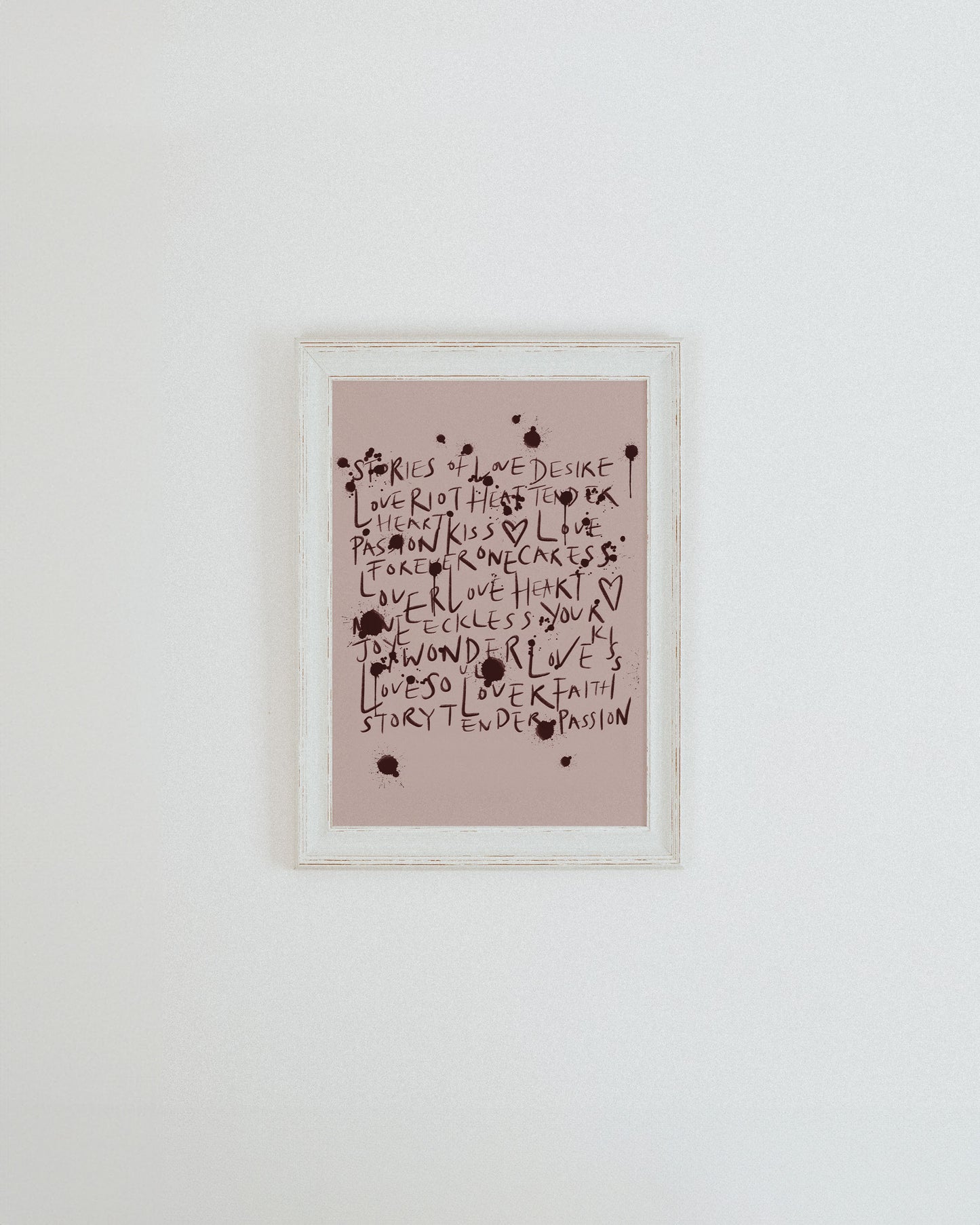 Reckless Love Blush Print